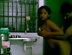 Malaysian indian couple fuck in kitchen